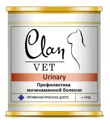 Диетический корм для кошек CLAN VET URINARY Профилактика МКБ, 240г - фотография № 4
