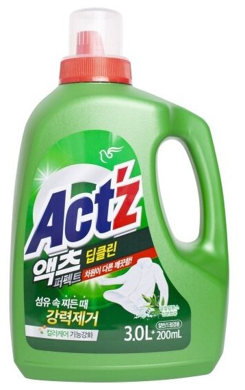 Гель для стирки Pigeon (korea) PIGEON ACT'Z Anti bacteria концентрированный, 3.2 л