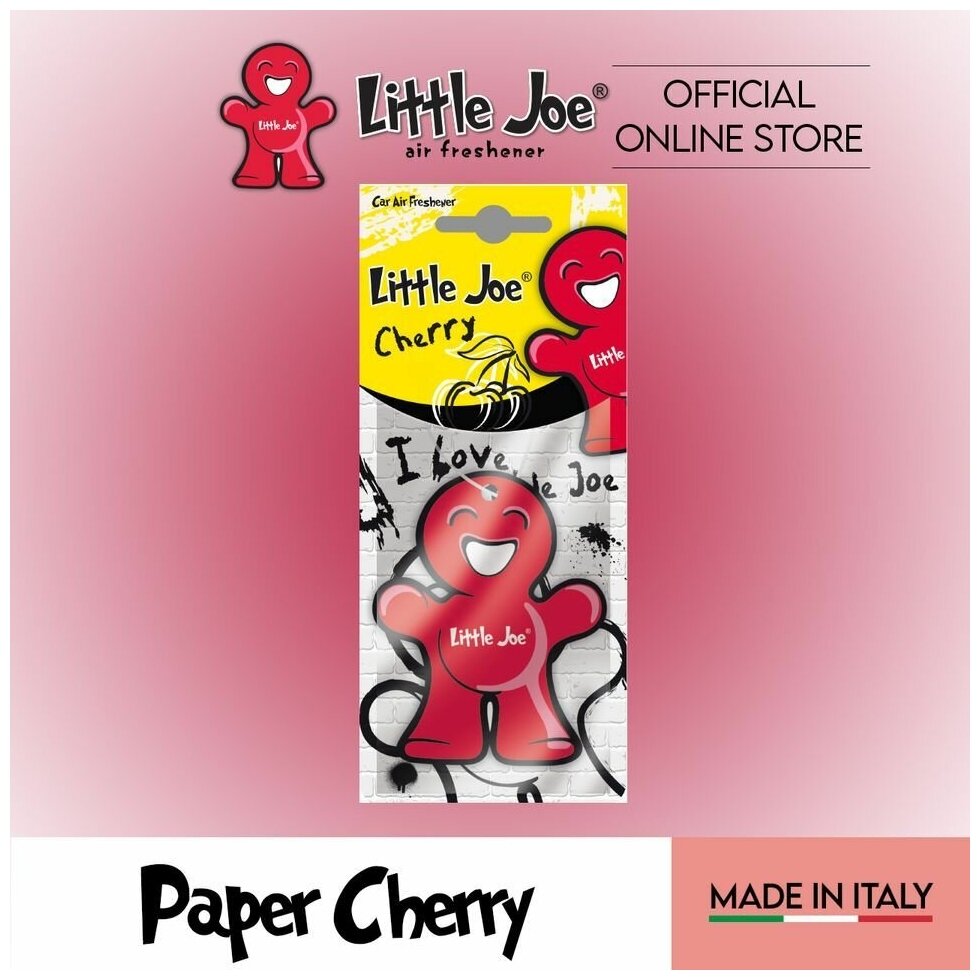 Ароматизатор бумажный подвесной человечек Little Joe Paper Cherry, Вишня
