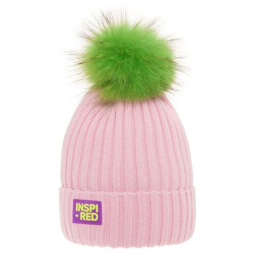 фото Шапка для девочки inspired, цвет розовый, размер 52-54 mialt