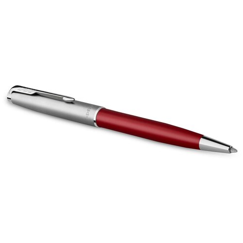 Ручки шариковые подарочные Ручка шариковая Parker Sonnet Sand Blasted Metal&Red Lacquer черная, 1,0мм, поворот подар. уп.