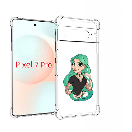 Чехол MyPads рапунцель-в-тату женский для Google Pixel 7 Pro задняя-панель-накладка-бампер чехол mypads рапунцель в тату женский для realme 10 pro задняя панель накладка бампер