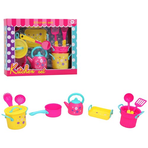 Набор игрушечной посуды, ролевые игры, для девочек, JB0210104