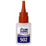 IRFIX Super Glue 502 Секундный цианакрилатный клей (тюбик, 20 г) - изображение