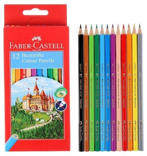 Карандаши 12 цветов Faber-Castell ECO 