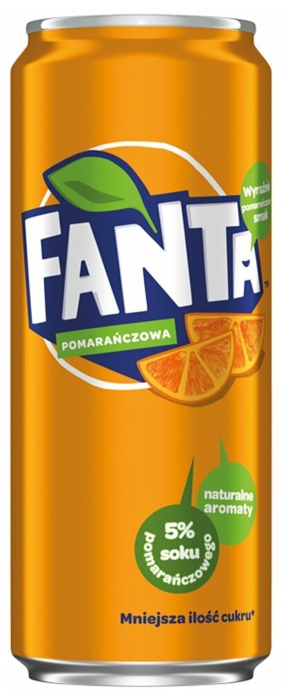 Газированный напиток Fanta orange 0,33 л ж/б упаковка 12 штук (Польша) - фотография № 4