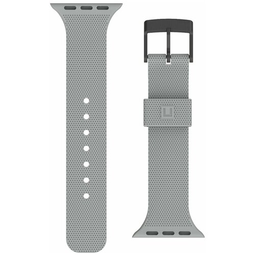 Ремень силиконовый DOT textured Silicone для Apple Watch 38/40, серый