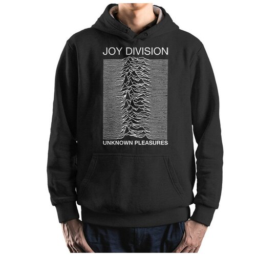 фото Толстовка / худи dream shirts joy division - unknown pleasures мужской черный 50 размер