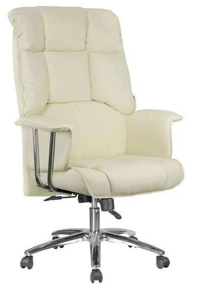 Кресло руководителя Riva Chair RCH 9502 экокожа кремовый