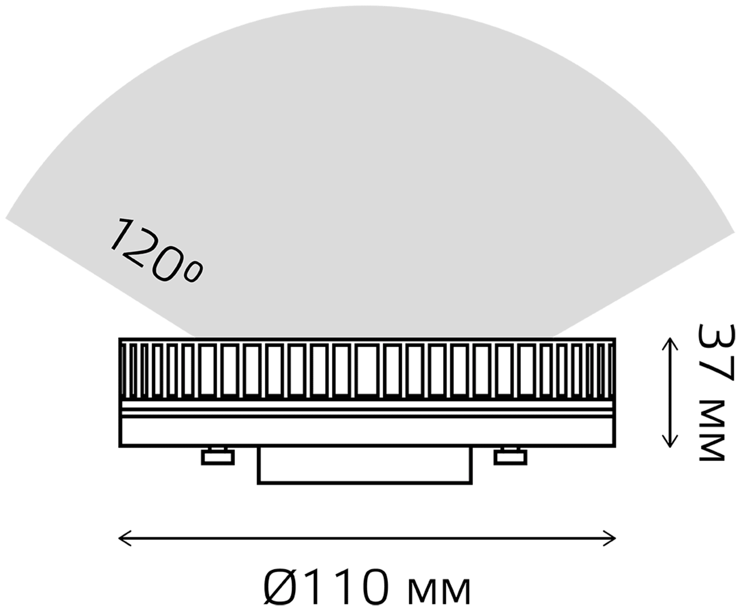 Лампа Gauss Elementary GX70 21W 2000lm 4100K LED 83822 - фотография № 5