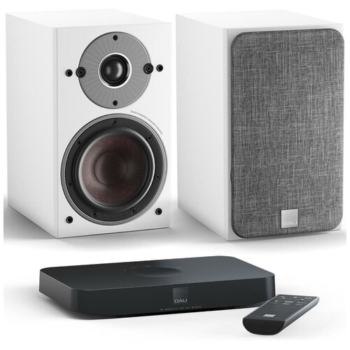 Полочная акустика Dali Oberon 1 C White + Sound Hub Compact