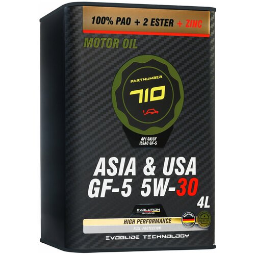 Масло моторное PARTNUMBER 710 Asia & USA GF-5 5W-30 4 литра