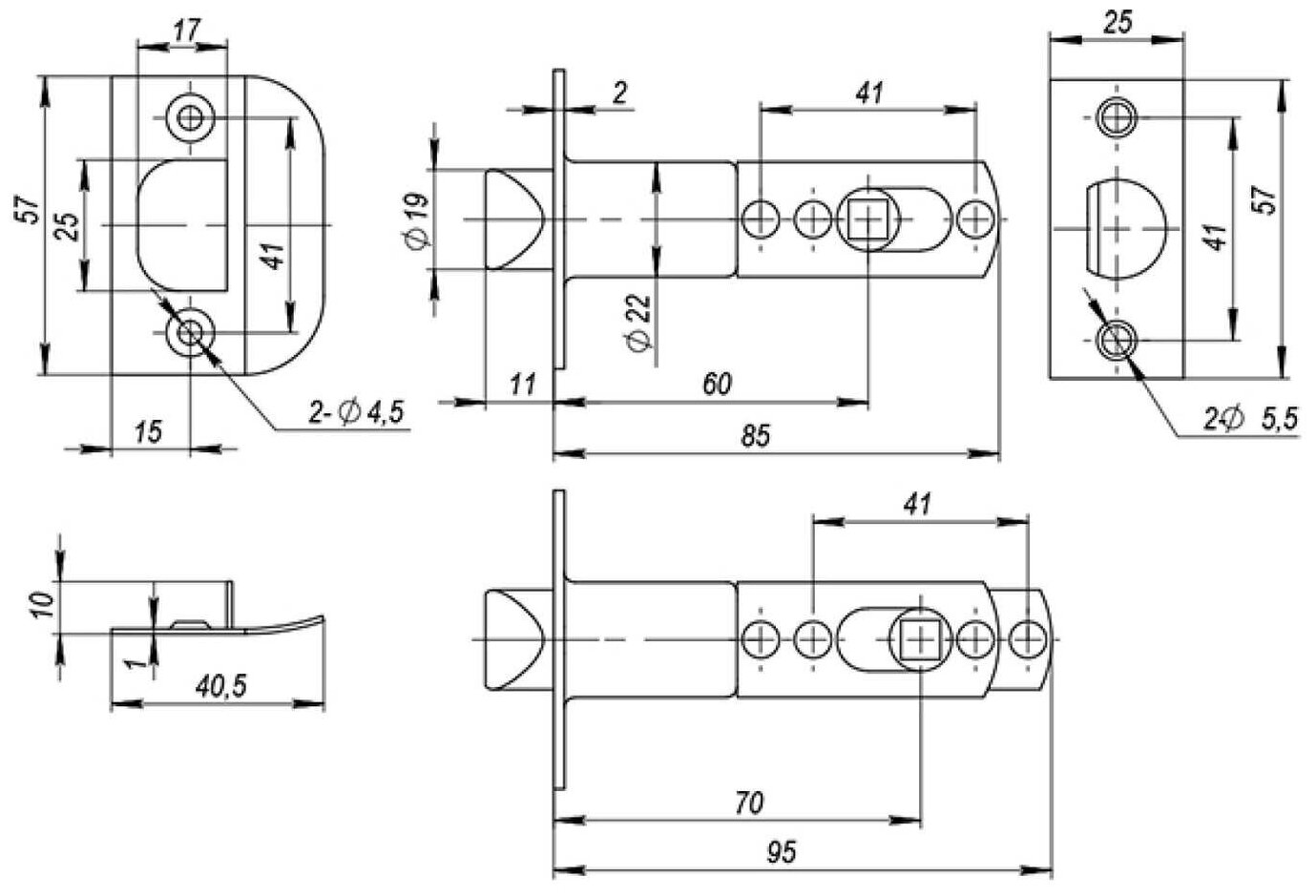 Дверные ручки и аксессуары AJAX - фото №3