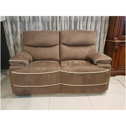 Прямой диван тканевый, мягкий, реклайнер, модульный