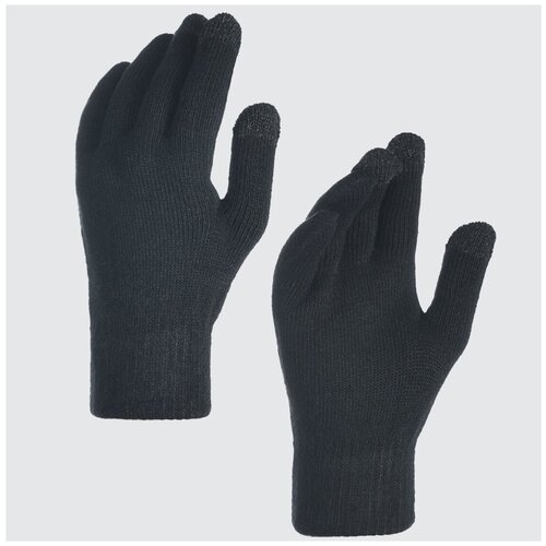 фото Перчатки теплые вязаные женские, touch черные, сенсорные . нет бренда