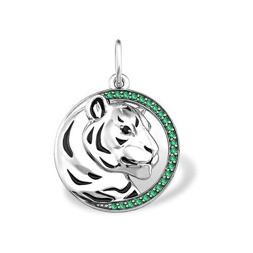 фото Подвеска из серебра с эмалью и фианитами яхонт ювелирный арт. 264714