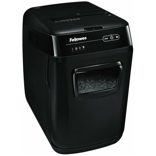 Уничтожитель (шредер) FELLOWES AUTOMAX 150C, автоподача, 4 уровень секретности, фрагменты 4x38 мм, 150 листов, 32 л, FS-4680101