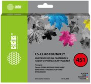 Картридж Cactus CS-CLI451BK/M/C/Y черный/голубой/желтый/пурпурный, для CANON MG6340/5440/IP7240