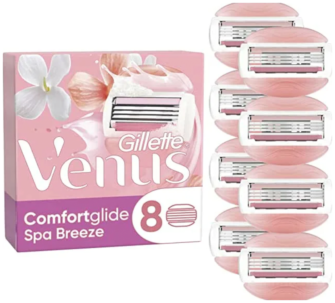 Сменные кассеты Gillette Venus Comfortglide Spa Breeze, 8шт.