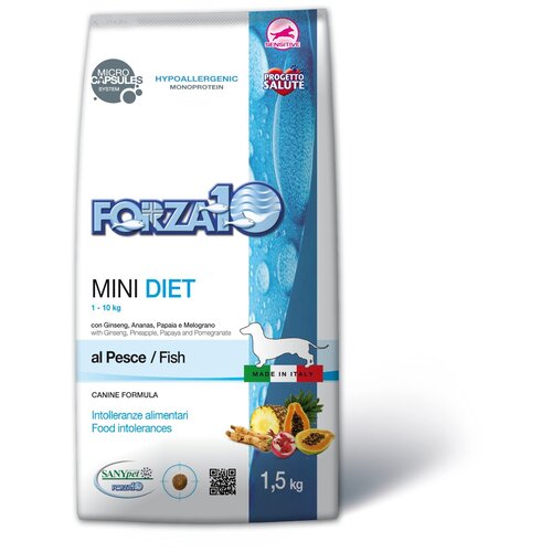 Сухой корм для собак Forza10 рыба 1 уп. х 1 шт. х 1.5 кг (для мелких и средних пород)