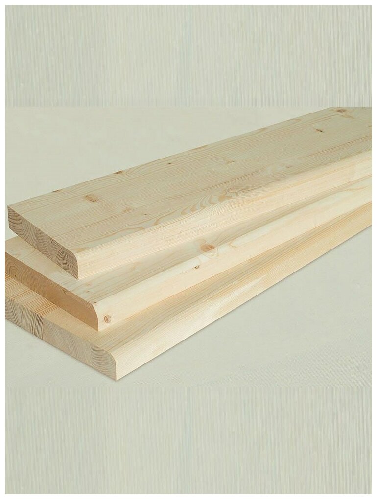 Ступени деревянные для лестницы (подоконник) / Сорт-АБ / 1000x250x40 мм