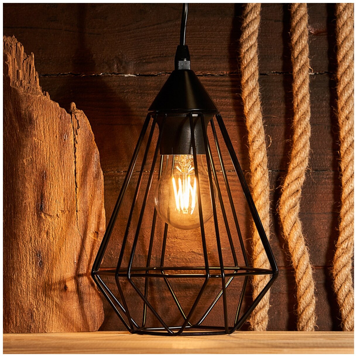 Лампа филаментная Rexant Груша А60, 7,5 Вт, 2700 К, Е27, теплый свет - фотография № 3