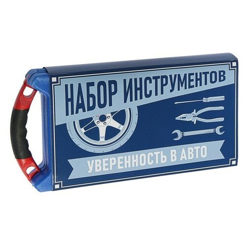 Набор инструментов в кейсе тундра, подарочная упаковка Россия, CrV, 1/2, 19 предметов