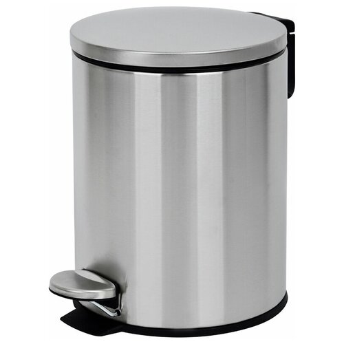 Ведро-контейнер для мусора (урна) OfficeClean Professional Simple, 5л, нержавеющая сталь, хром