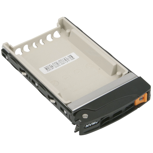 Адаптер Supermicro MCP-220-00127-0B Black Gen-3 2.5 NVMe Drive Tray, Orange Tab with Lock