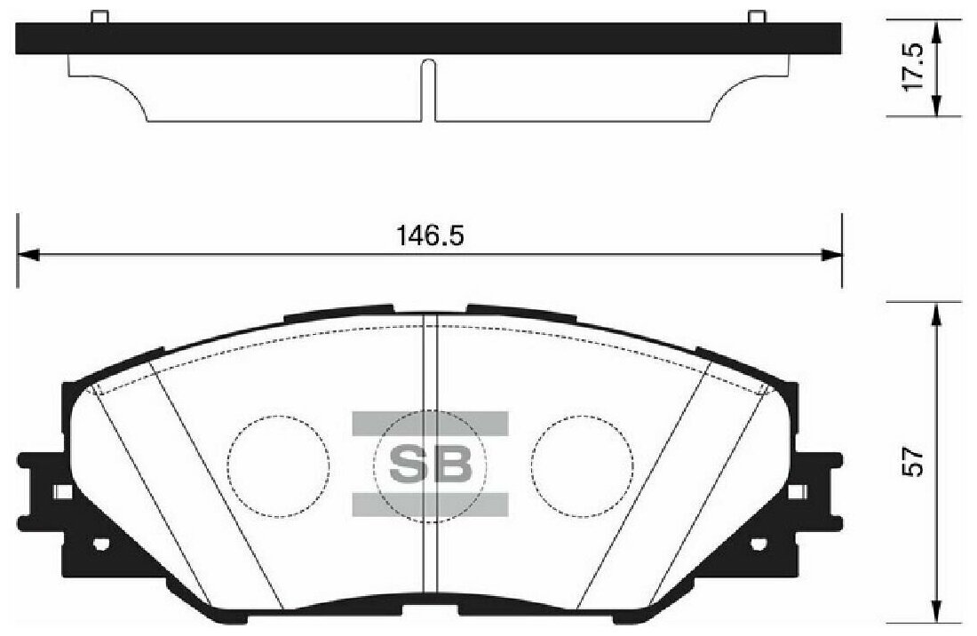 Колодки тормозные дисковые SANGSIN SP2138