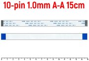 Шлейф FFC 10-pin Шаг 1.0mm Длина 15cm Прямой A-A