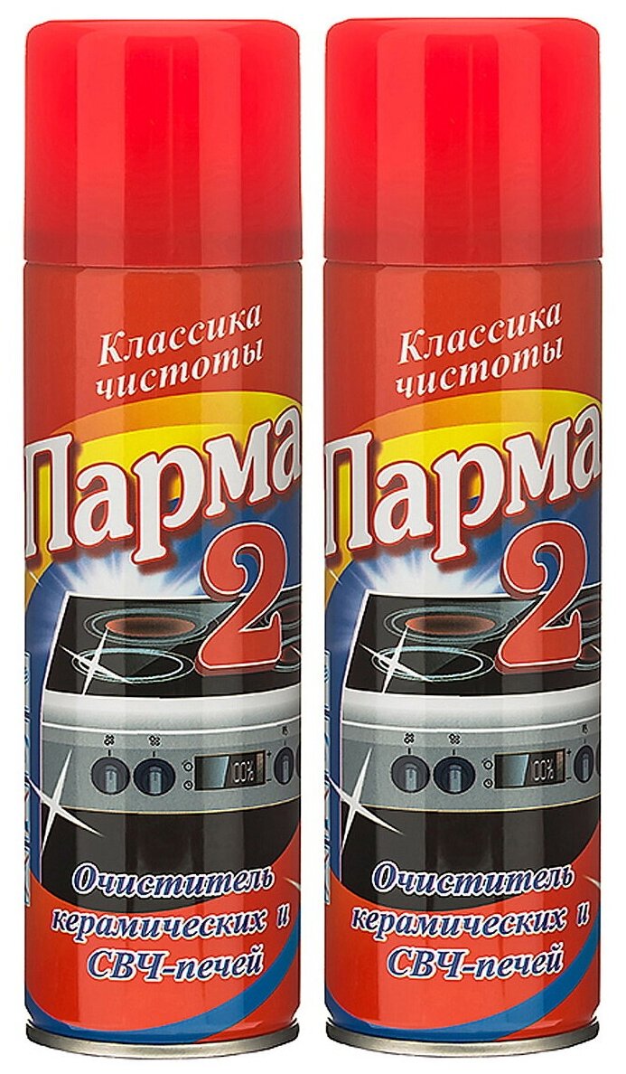 Очиститель керамических и СВЧ печей Парма-2 255 мл - комплект 2 шт