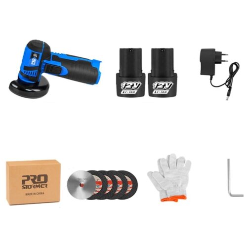 Мини угловая шлифовальная машина бесщеточная 2 акб 12v 2 ач зу 550000₽