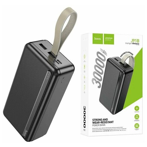 Внешний аккумулятор Носо 30000 mAh / Power Bank J91В / черный