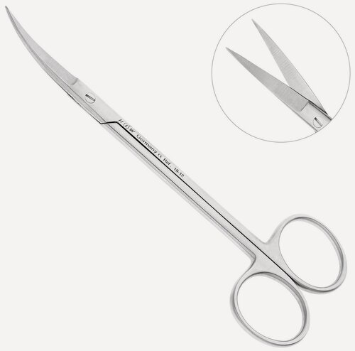 Изображение товара Ножницы хирургические изогнутые Joseph, 14,0 см, 19-12*