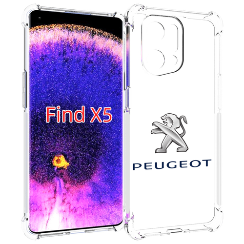 Чехол MyPads peugeot-пежо-3 мужской для Oppo Find X5 задняя-панель-накладка-бампер