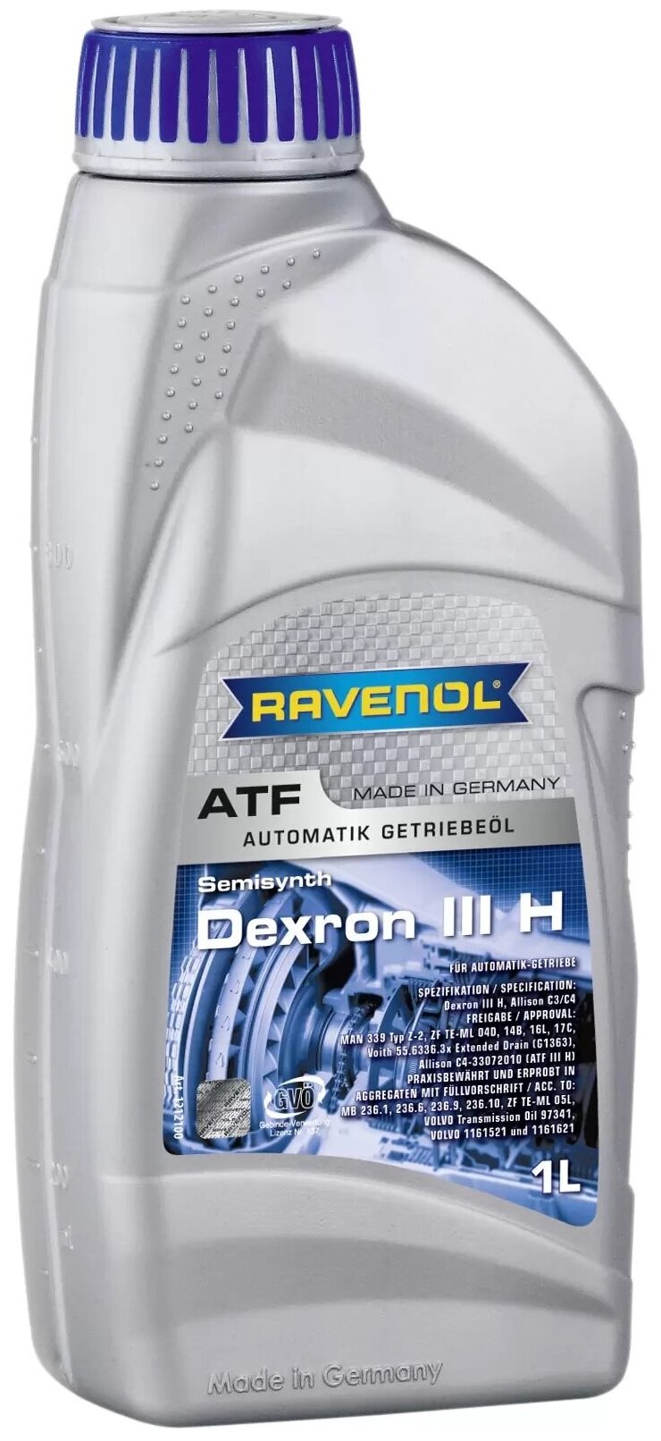 RAVENOL 4014835732810 1L ATF DEXRON III H NEW трансмиссионное масло