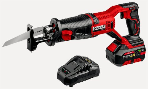 Изображение товара Пила сабельная Зубр СПЛ-185-41 18В, 1 АКБ (4Ач), в коробке