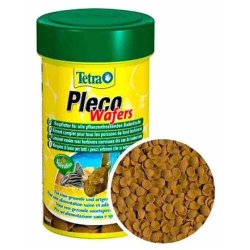 Корм для рыб Tetra Pleco Wafers (пластинки) 100 мл корм для рыб tetra pleco veggie wafers для сомиков присосок 250мл 110г