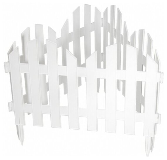 Забор декоративный Palisad 28 x 300 см, белый 65020