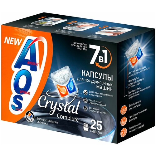 AOS Капсулы для посудомоечных машин 55 шт 309₽