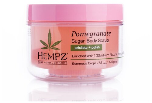 20538265 Hempz - Средства для душа: Скраб для тела Сахар и Гранат (Body Scrub - Sugar & Pomegranate), 176г