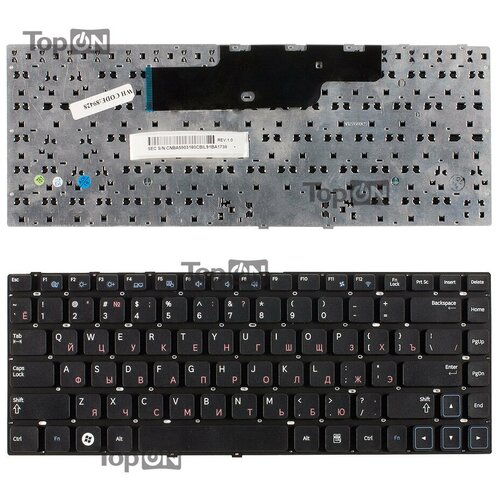 Клавиатура для ноутбука Samsung NP300V4A NP300E4A 300V3A 300E4A 300V4A 305V4A Series Плоский Enter Черная без рамки PN 9ZN5PSN70R 1505₽