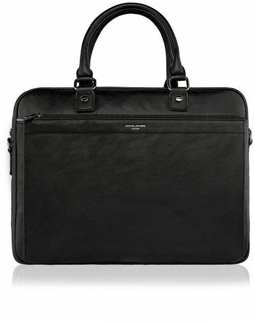 Стильная, влагозащитная, надежная и практичная мужская сумка из экокожи David Jones 796603/BLACK