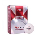 Мячи для настольного тенниса DHS 3* DJ40+ WTT (6шт.) - изображение