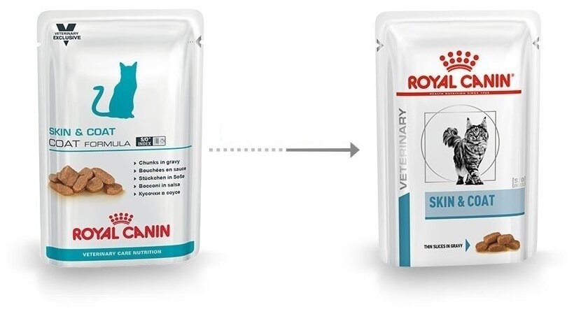 Корм Royal Canin Skin & Coat (в соусе) для кошек с чувствительной кожей, 85 г x 12 шт - фотография № 4