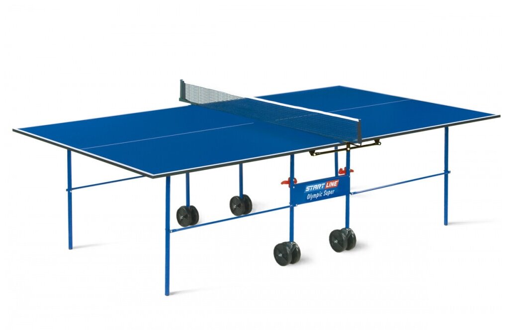 Теннисный стол Start Line Olympic Optima любительский, для помещений, с встроенной сеткой