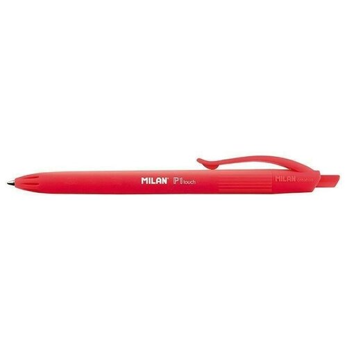Ручка шариковая автоматическая Milan P1 Touch красная (толщина линии 1 мм) 4 шт.