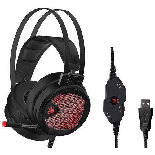 Наушники с микрофоном A4Tech M620T черный 18м мониторы оголовье 5600₽