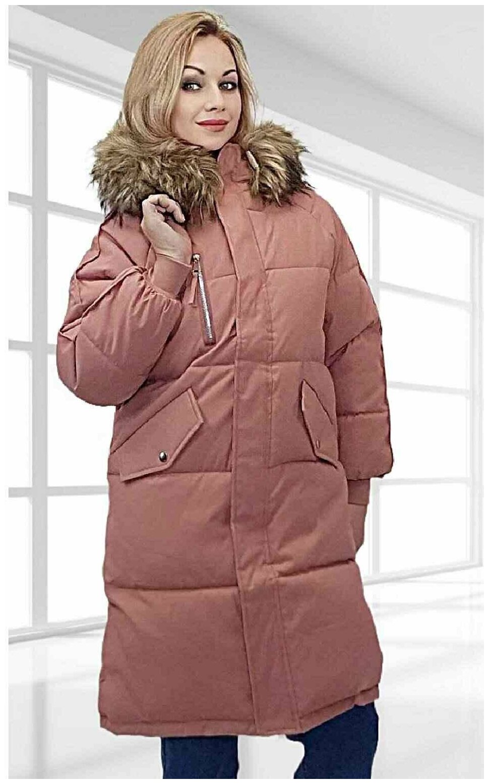 Аляска  Пуховик женский зимний длинный с капюшоном с мехом подростковый на девочку 150 155 158 160 см теплая зимняя куртка женская удлиненная, теплое пальто пуховое женская зима утепленное парка аляска